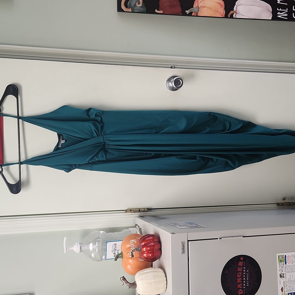 Green teal dress
